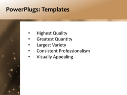 PowerPoint Template - abstract, brown, gradient - Print Slide